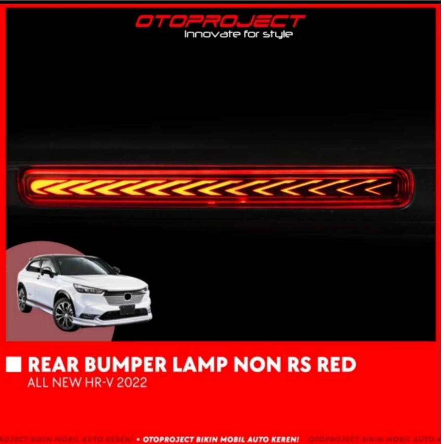 REAR BUMPER LAMP ALL NEW HRV 2022 RS RED &amp; NON RS 3 FUNCTION