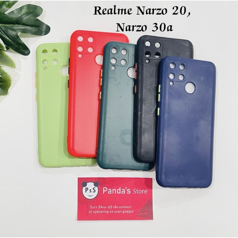 Case Realme Narzo 20, Narzo 30a Babycase Makaron Full Color Softcase Realme -PsS