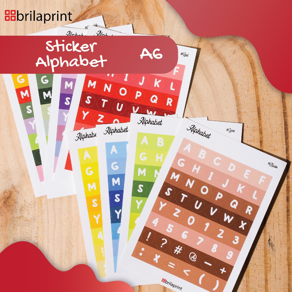 

Stiker Pack Alphabet | Stiker Journal (1 pack isi 4 pcs stiker)