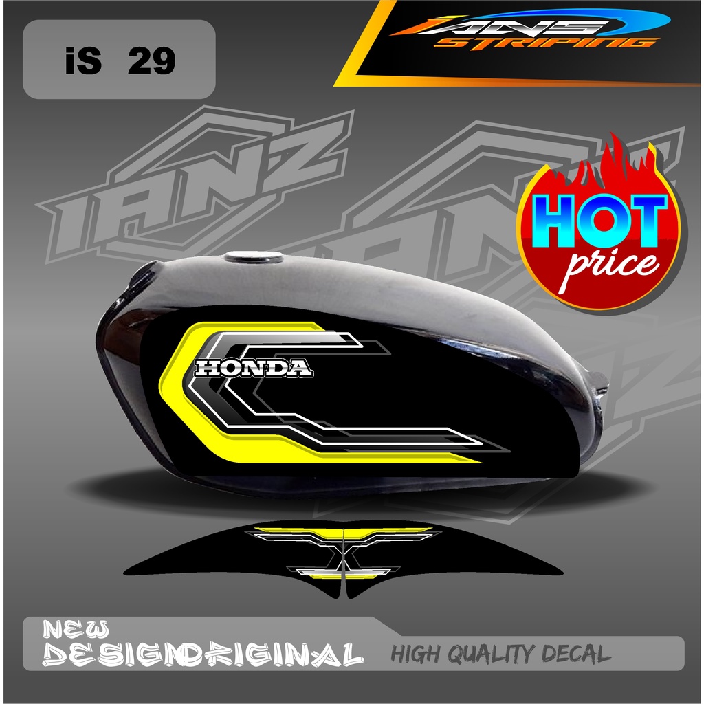 DECAL STRIPING LIST TANGKI CB100 HOLOGRAM / NON HOLOGRAM IS29