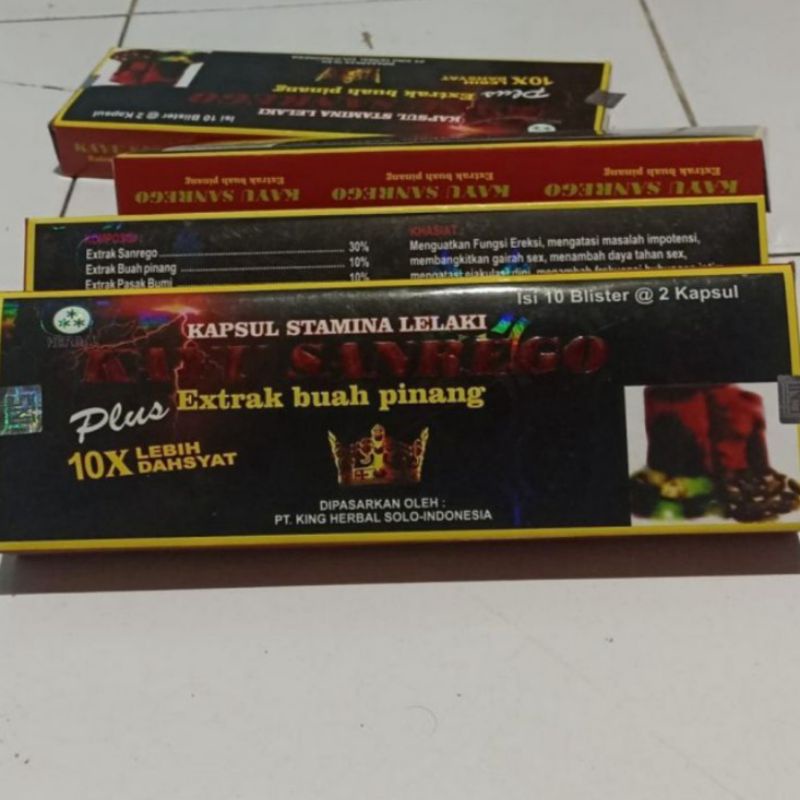 KapsulKayu (Sanrego) Plus Extrak Buah Pinang Original Asli Herbal Jamu Kesehatan