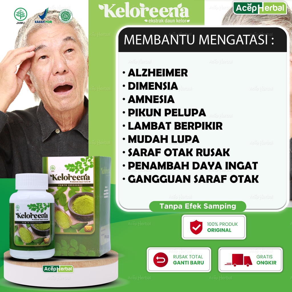 Jual Obat Alzheimer Dimensia Amnesia Lansia Penambah Daya Ingat Otak ...