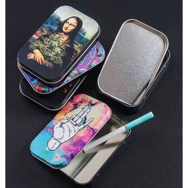 G-ORIi Ophone Kotak Bungkus Rokok Elegan Metal Cigarette Case Model Smoker Ts06 Multi-color Or-i