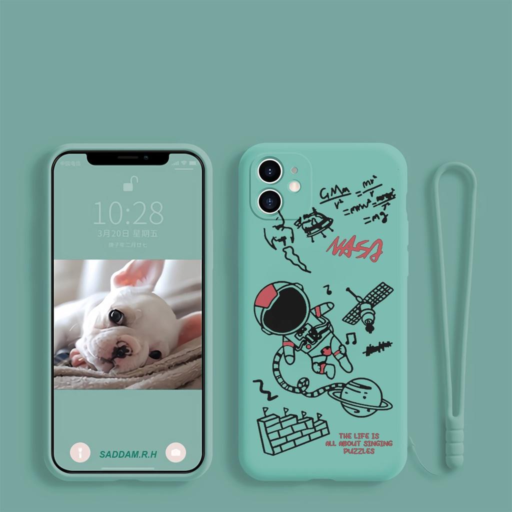 MAKMU JAYA - Softcase Macaron Motif Free Tali/sling Lanyard For IPHON 11 IPHON 11 PRO IPHON 11 PRO M