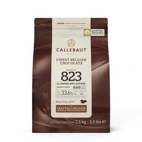 

callebaut milk chocolate 823 cokelat coklat 2,5 KG