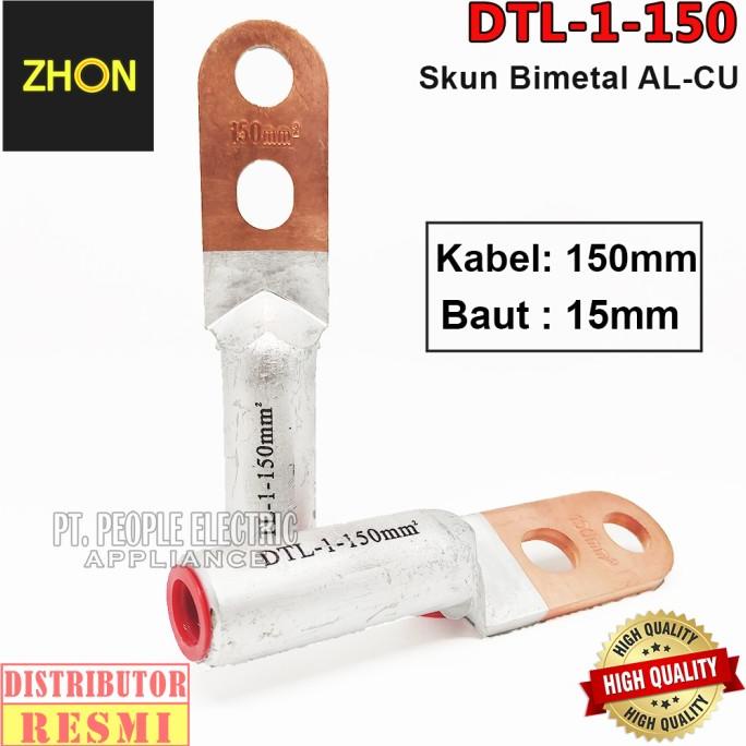 DTL-1-150mm BIMETAL AL-CU 2 LUBANG people33 dijamin