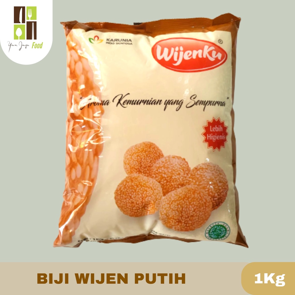 Wijenku Biji Wijen Sangrai Putih Super Premium 1Kg