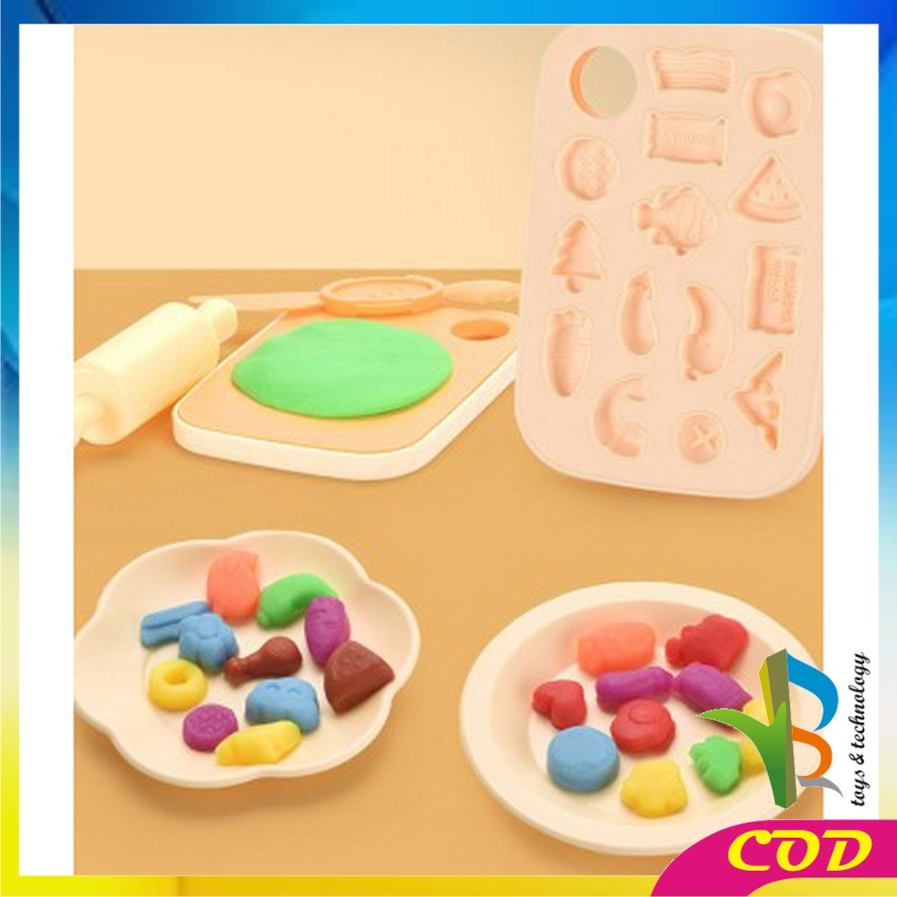 RB-M304 M305 Mainan Cetakan Playdough Set Anak Mesin Noodle Maker / Mainan Edukasi Plastisin Clay Mie Ice Cream Cake Kids Set