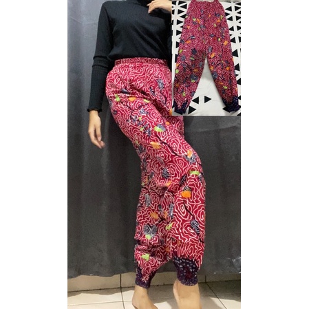 celana aladin batik/jogger pants