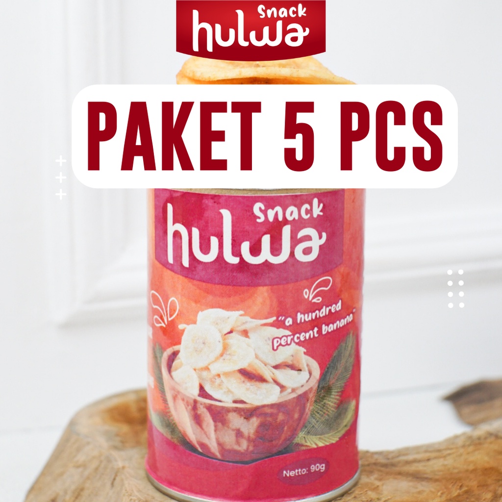 

PAKET 5 PCS - Hulwa Snack - Keripik Pisang Lampung
