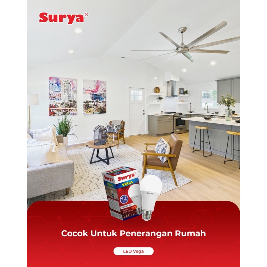 Surya Lampu LED Vega 5/7/9/12/15/18/22 Watt - Putih