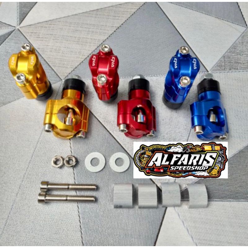 Klem raiser stang rzr PNP HEREX CB GL MP TIGER pakai stang rzr full almunium