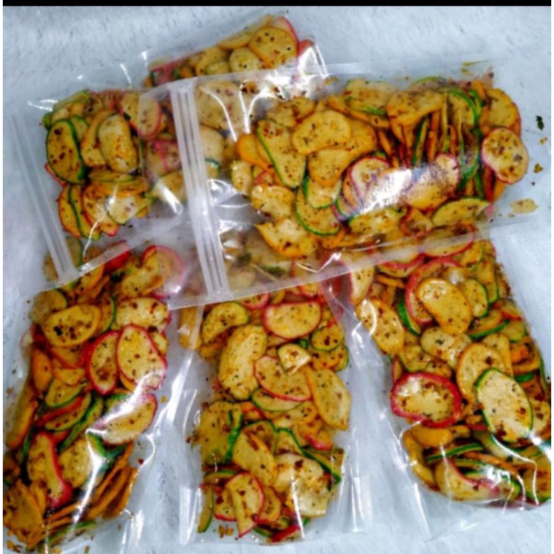 

kerupuk seblak bantet/kerupuk pedas asin manis