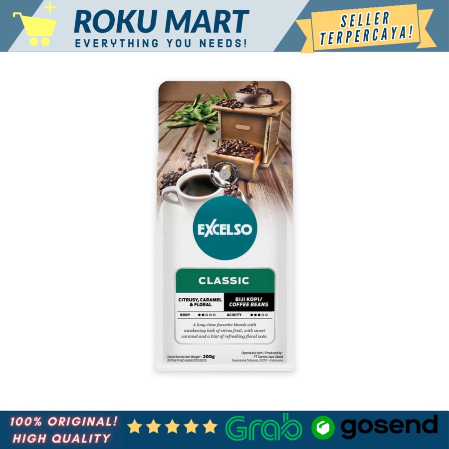 

EXCELSO CLASSIC 200 g / KOPI EXCELSO COFFEE CLASSIC 200GR - BIJI 200gr