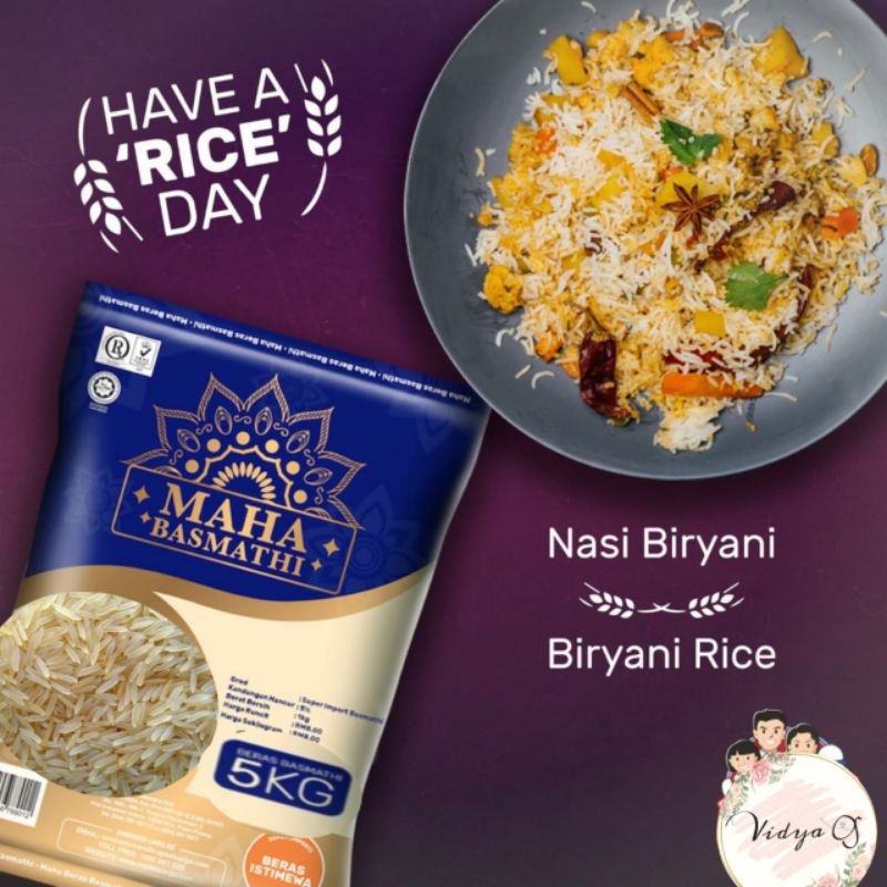 

Beras Basmati /Basmati Rice 1 kg / beras briyani