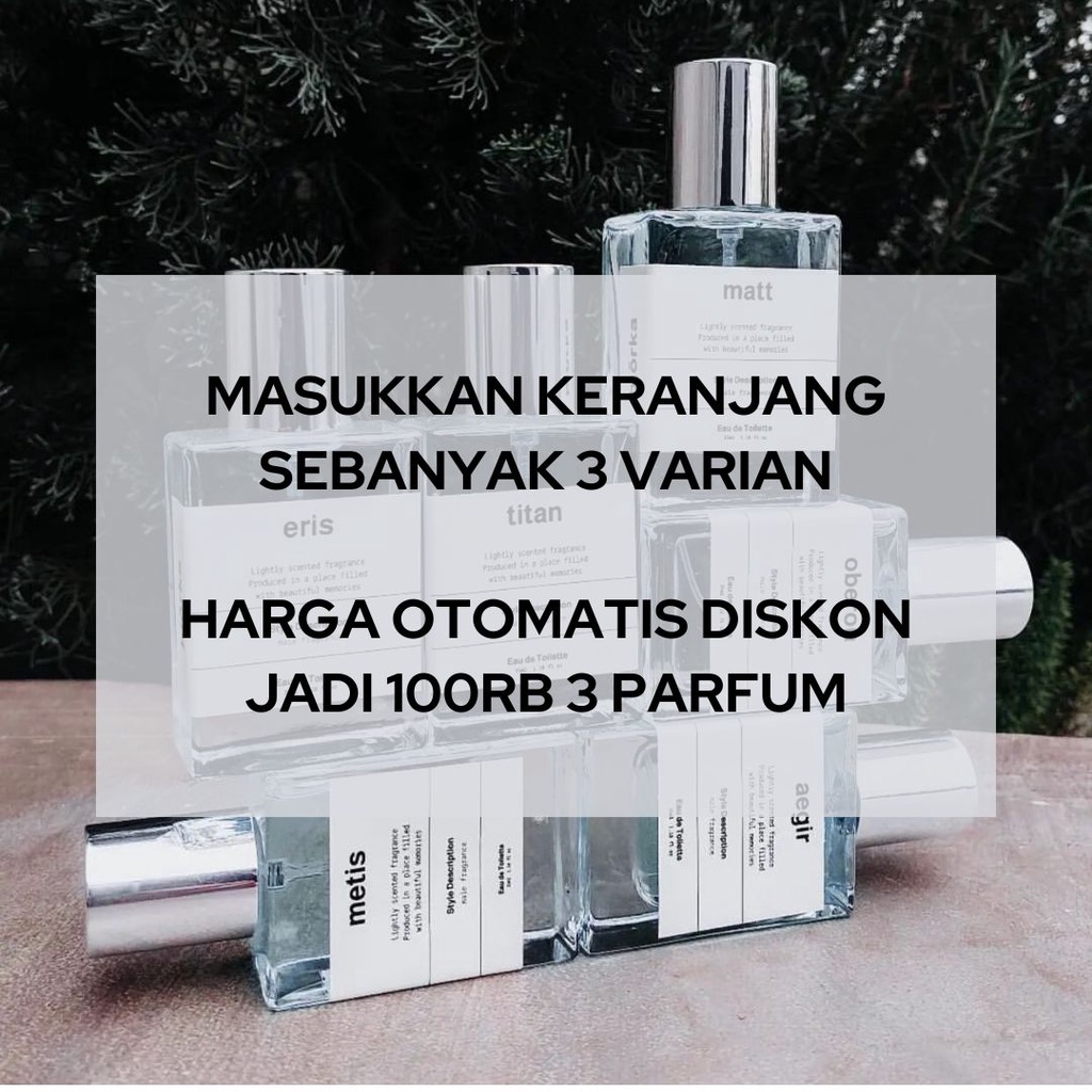 Bjorka Parfum Pria Wanita Unisex Original Tahan Lama Murah Inspired Perfume Lokal Terlaris Cewek Cowok