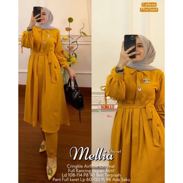 MELLIA SETELAN BAJU WANITA TERBARU