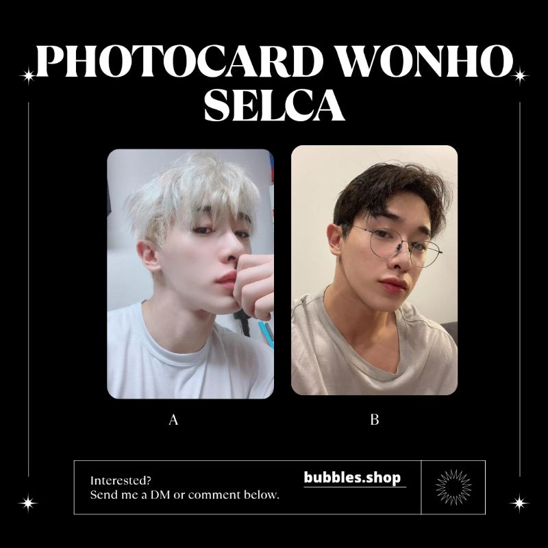 PHOTOCARD UNOFFICIAL WONHO MONSTA X SELCA