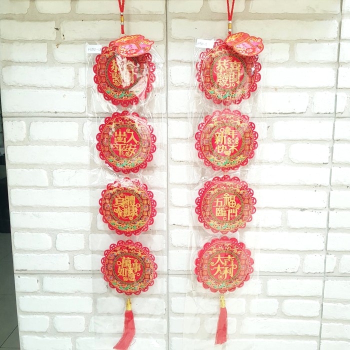 Banner Gong Xi Fa Cai Imlek Garland Gantungan Sincia Kain Bludru Murah Ornamen Imlek Harga Grosir Termurah