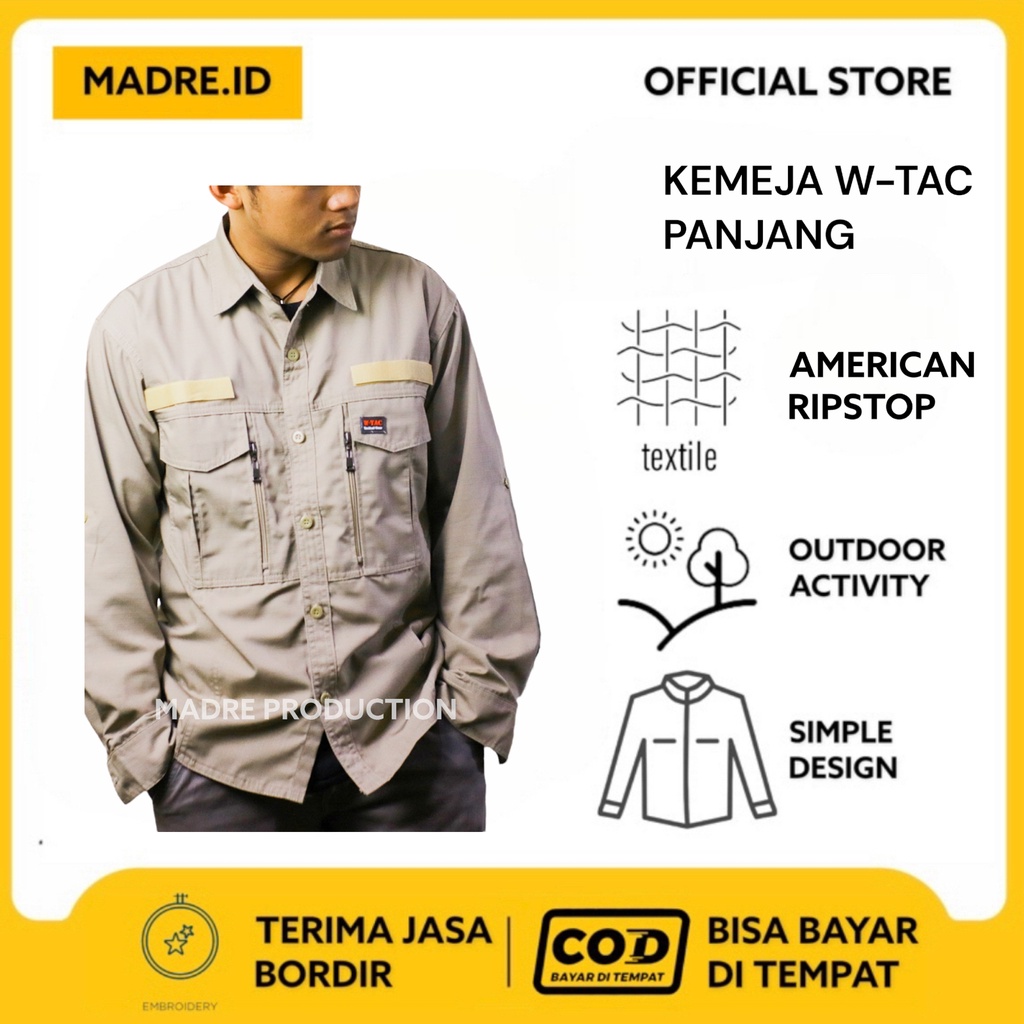 Kemeja Tactical PDL Lapangan Outdoor Baju Taktikal Komunitas Kerja