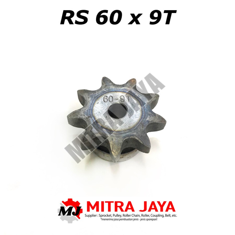 SPROCKET GEAR SINGLE RS 60 x 9 SPROCKET RANTAI GIGI 9T