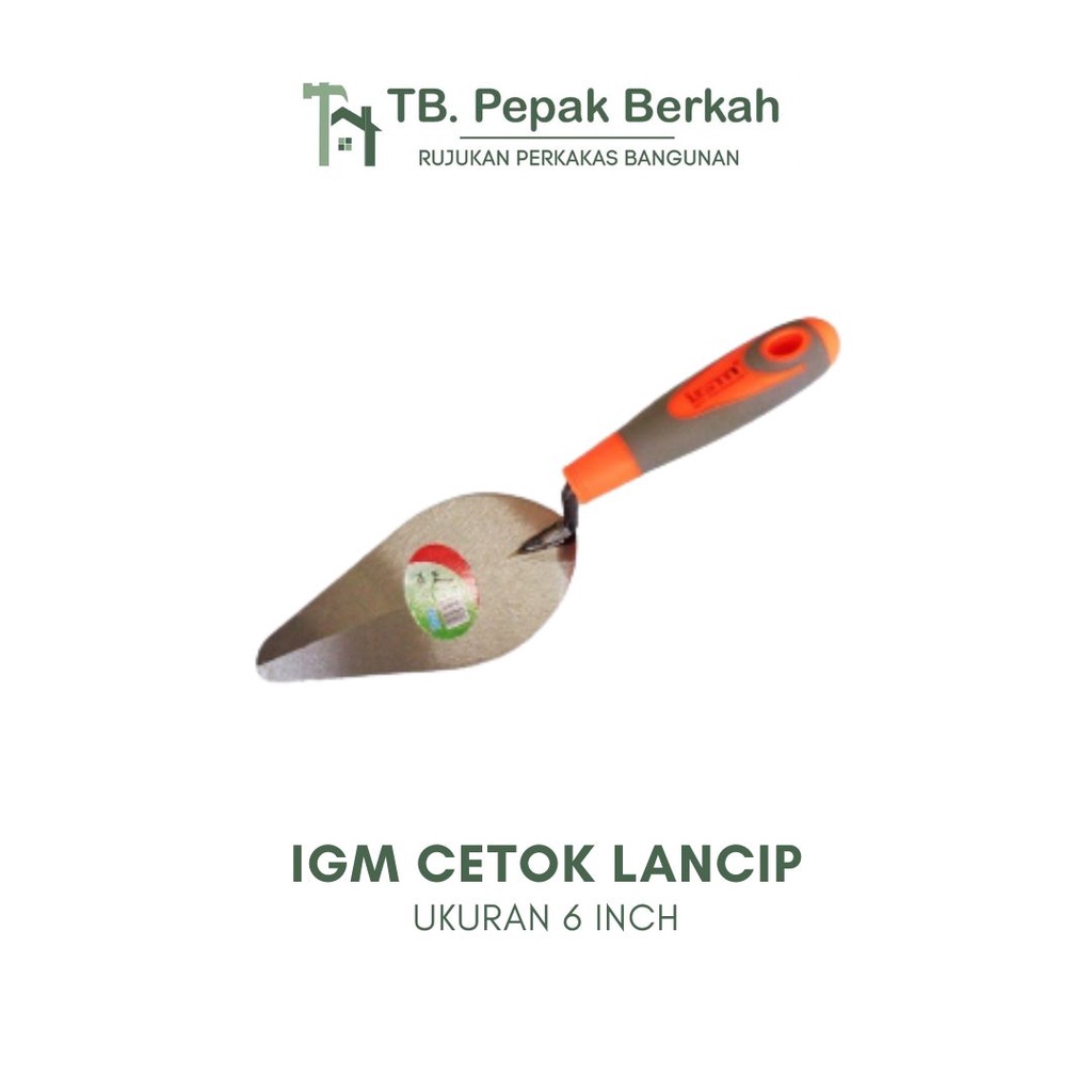 Cetok Semen Oval Gagang karet IGM