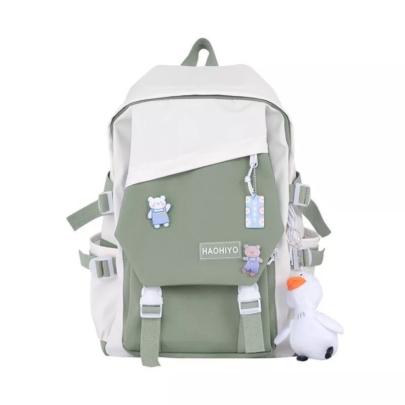 Tas Ransel Wanita PIN cute Tas Sekolah  Korea Fashion laptop/BARU 2023 Tas Sekolah Korean Style Tas Ransel Wanita Backpack Korea Fashion Tas Wanita