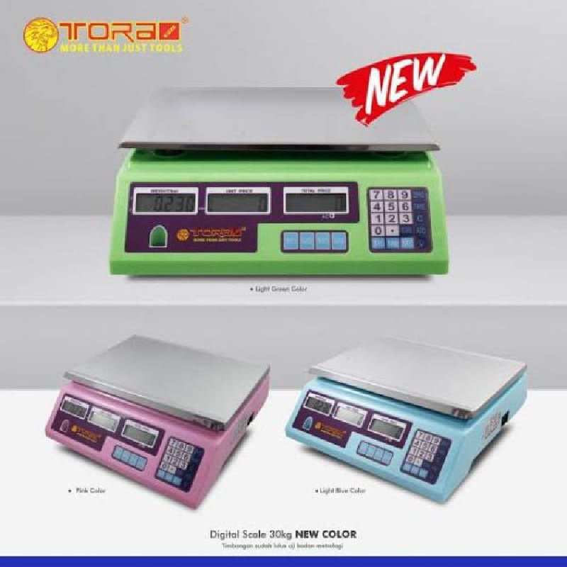 Timbangan Digital Tora 30kg (Collor New)!!