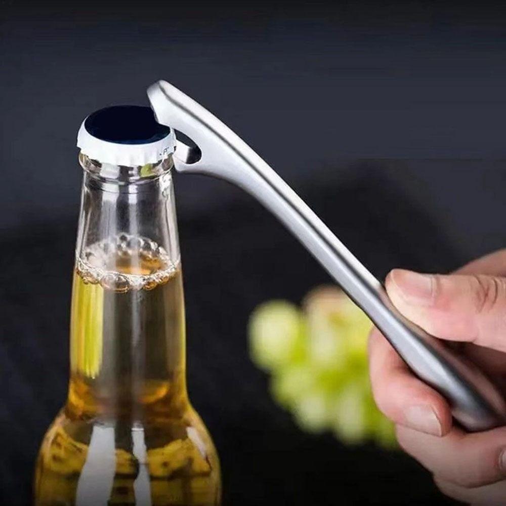 Solighter Pembuka Botol Bir Logam Pembuka Bir Mulut Hiu Non-slip