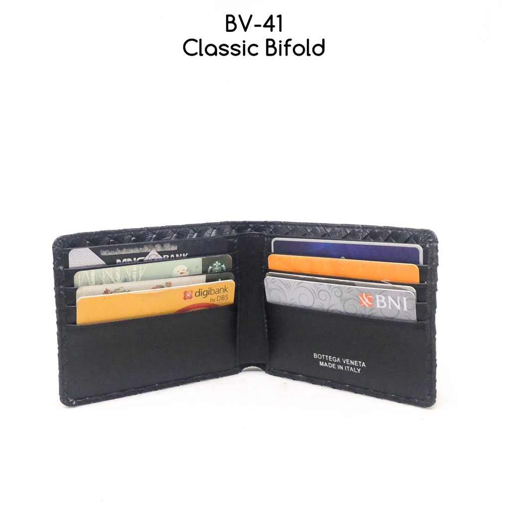 dompet pria BV41 jetblack premium quality dompet fashion anyam murah