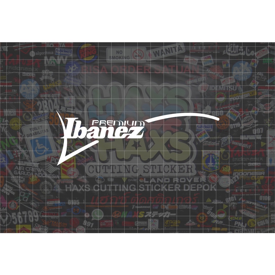 Cutting Sticker Logo Ibanez Premium