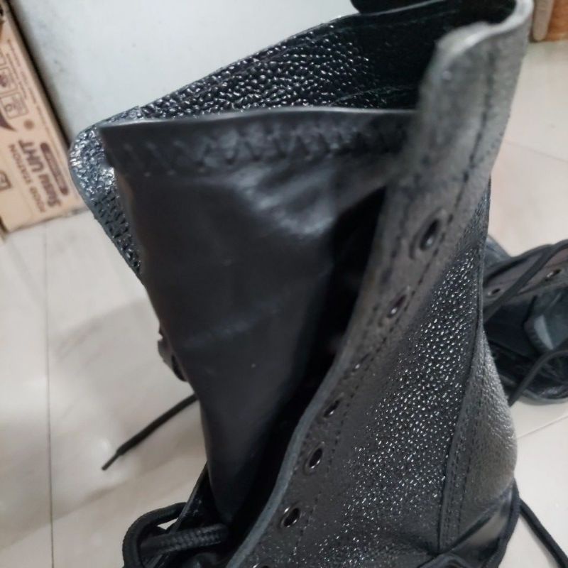 SEPATU PDL KULIT JERUGJ JATAH POLRI