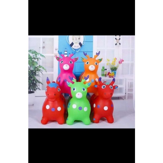 mainan sapi jumping animal