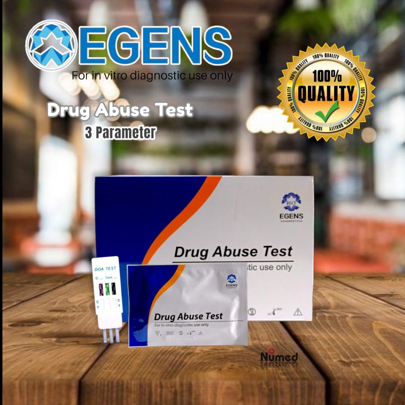 Strip Rapid Tes Narkoba Original Egens 3 Parameter l Drug Abuse Test Egens Diagnostic