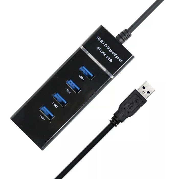USB HUB 3.0 MODEL 303 4 PORT HIGH SPEED LED INDICATION 30CM