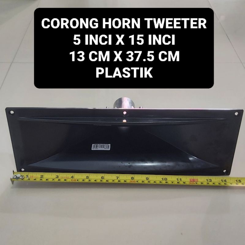 Corong Horn Tweeter 5&quot; X 15&quot; Plastik 13CM x 37.5CM 15 Inci