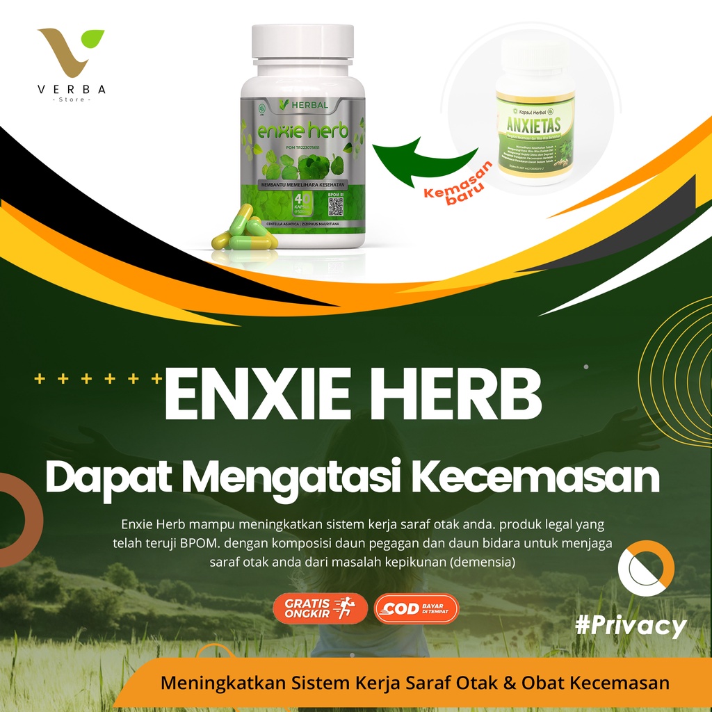 Jual Enxie Herb Ganti Anxietas Obat Herbal 100 Alami Untuk Atasi Gangguan Cemas Was Was