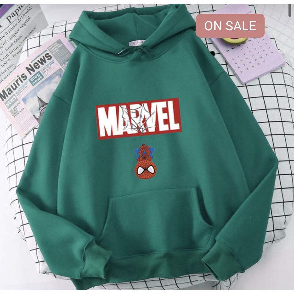 MARVEL SPIDERMAN Jumper Hoodie Anak  II Jaket Hoodie Anak Viral II Sweater Hoodie Kids Size M - XL ( Laki Laki &amp; Peremepuan )