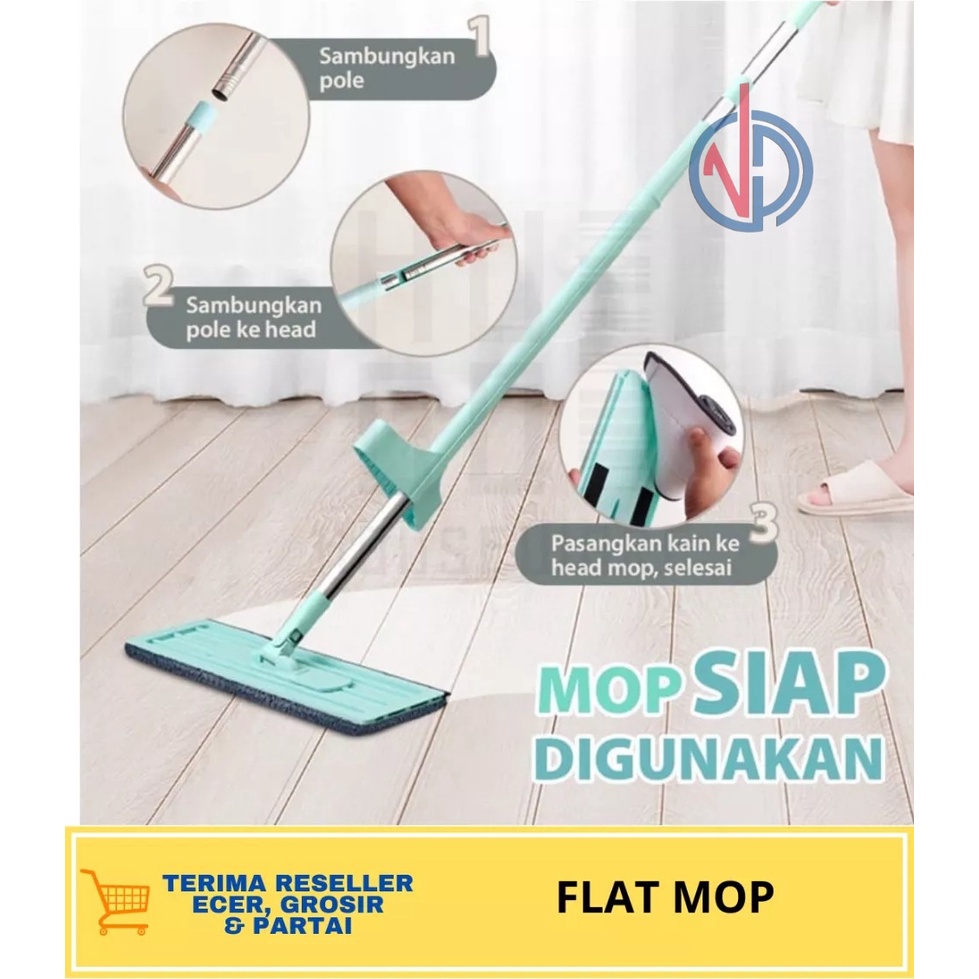 ALAT PEL TARIK FLAT MOP OTOMATIS PERAS TANPA TANGAN ULTRA MOP VD