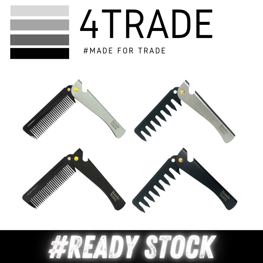 The Mason Steel Folding Comb / Sisir Lipat by Banda Neira Grooming