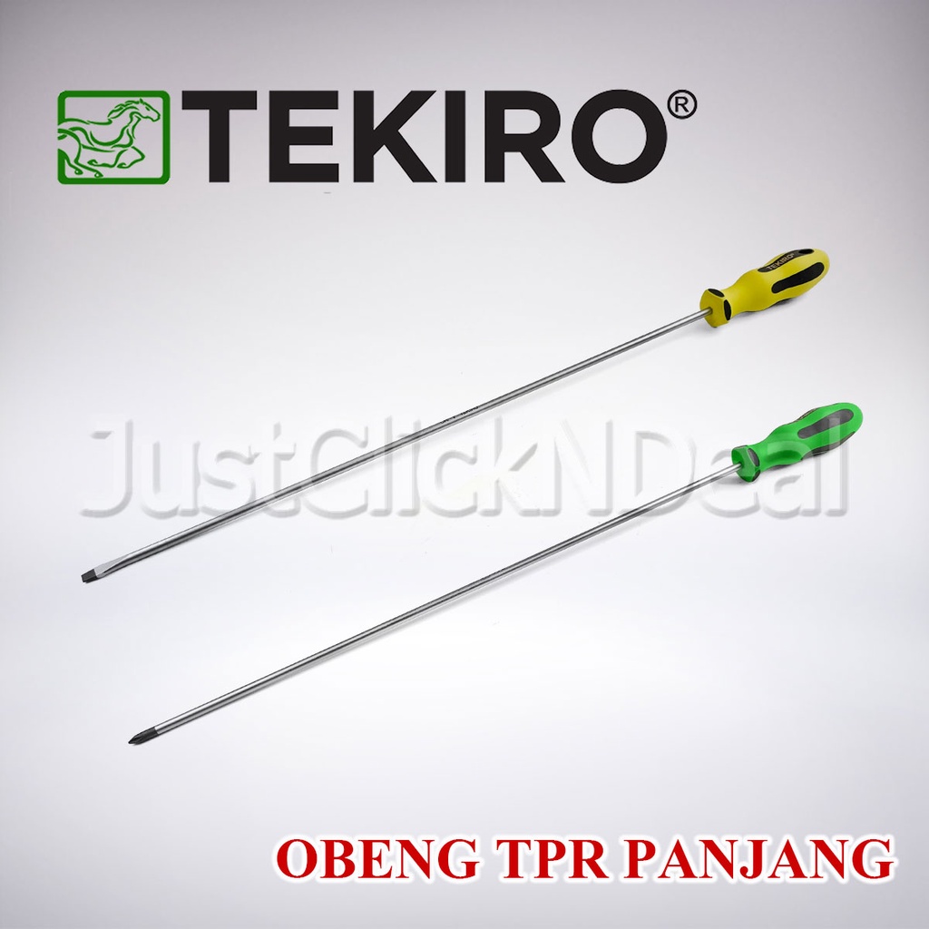 TEKIRO Obeng TPR Extra Panjang 40 cm  Plus Minus 5.5 mm x 400 mm