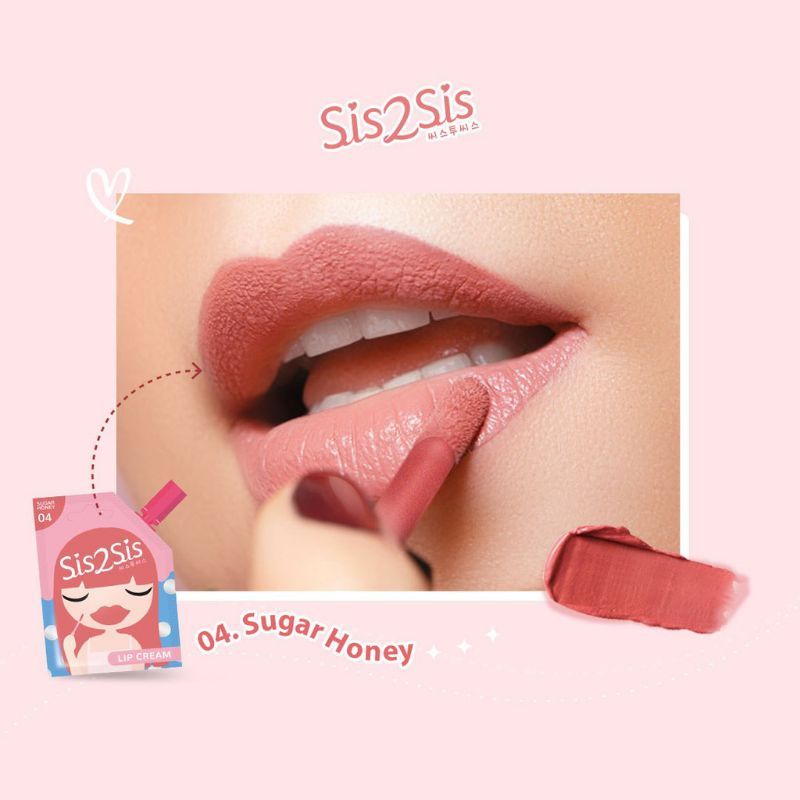 sis2sis lipcrem 04 sugar honey