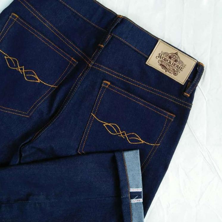 UNR.20Ja23ᵁ ▪ Worckhome Co.- BIDHARA FLOWERS - Indigo Blue 14/15 Oz - Accents Selvedge