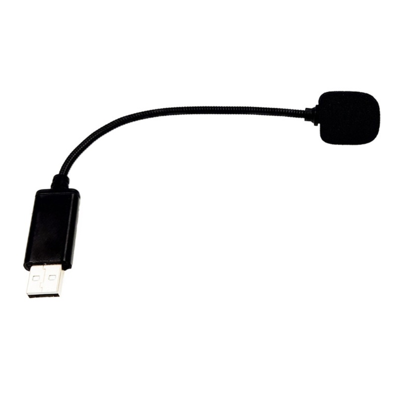 Zzz Mikrofon Mini USB2.0 Portable Adjustable MIC Adapter Untuk Laptop/Notebook