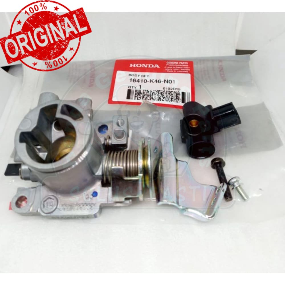 `Original  TPS THROTTLE BODY SET - SCOOPY FI STARTER KASAR ASLI HONDA 16410-K46-N01 16410K46N01 Jami