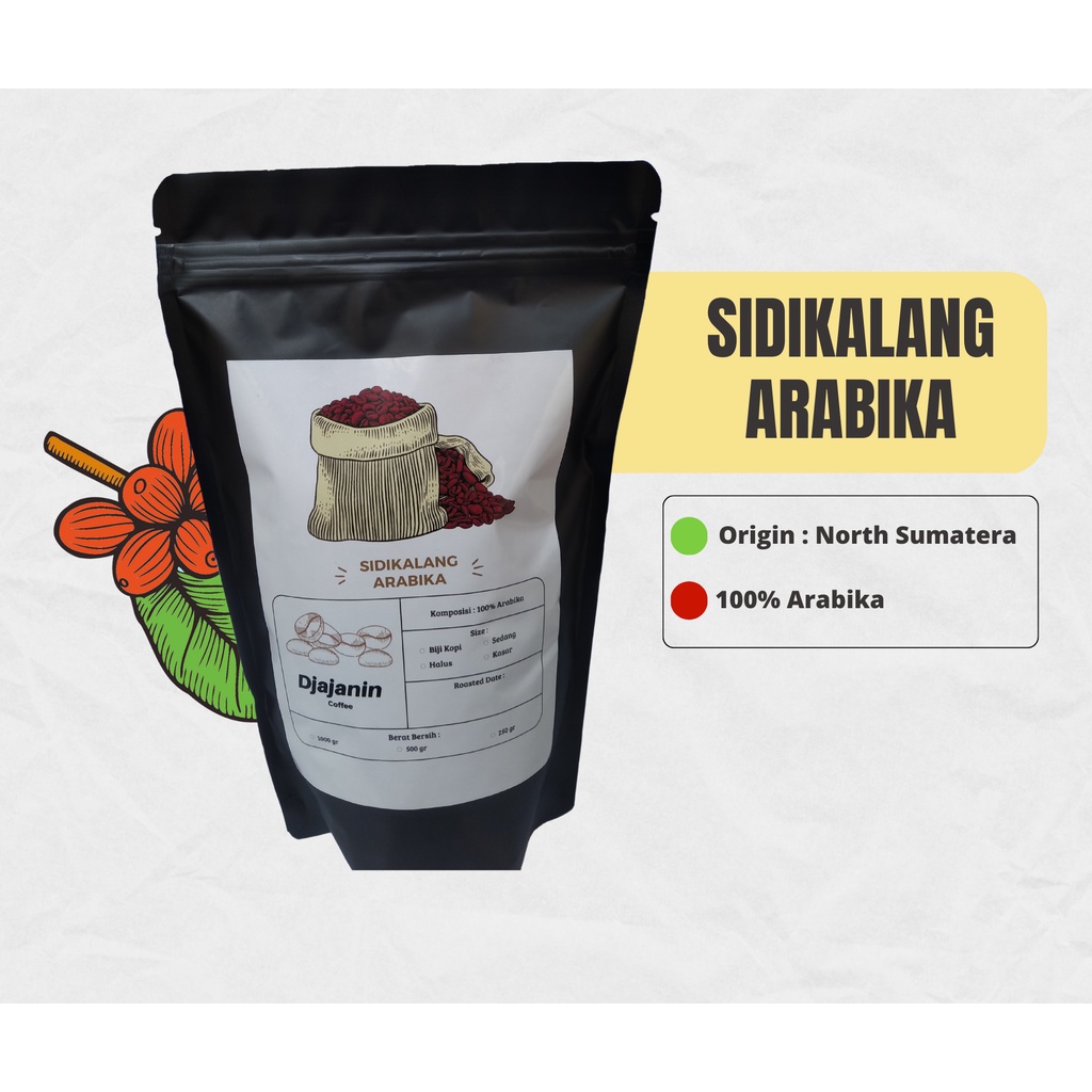 

DJAJANIN COFFE KOPI SIDIKALANG ARABIKA 1KG