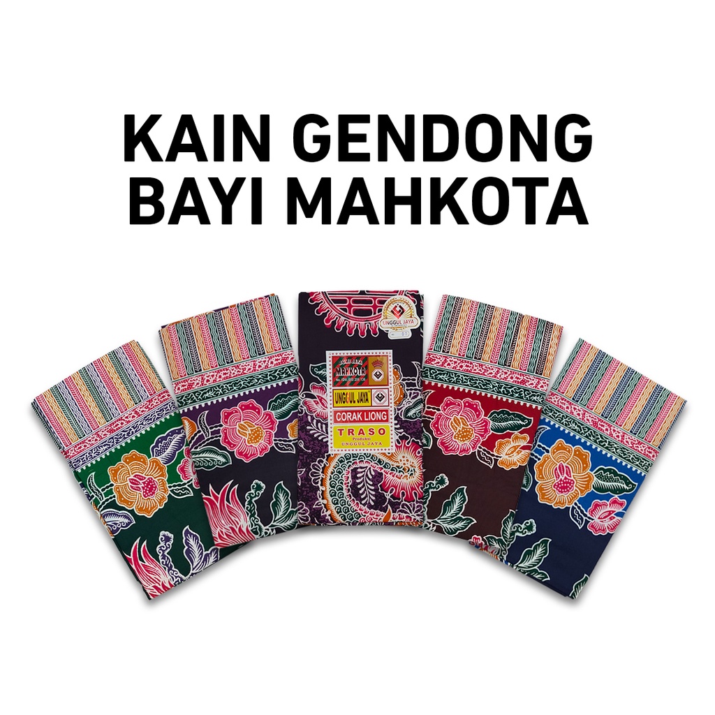 Kain Gendongan Bayi / Cukin / Batik Halus MAHKOTA ukuran 2.3 x 0.8m Kain batik panjang kain batik halus cukin kain melahirkan seserahan kain jarit kain batik melahirkan kain panjang murah kain batik panjang murah samping kebat kain tapih batik murah