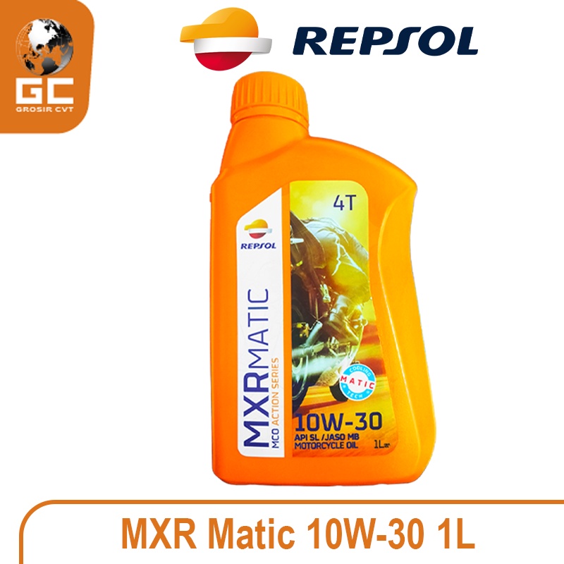 Repsol Oli Mesin MXR Matic 10W-30 API SL/JASO MB 800ml