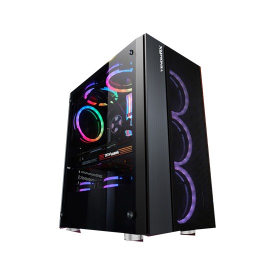 Casing VenomRX DROGON Full Tempered ATX Gaming Case