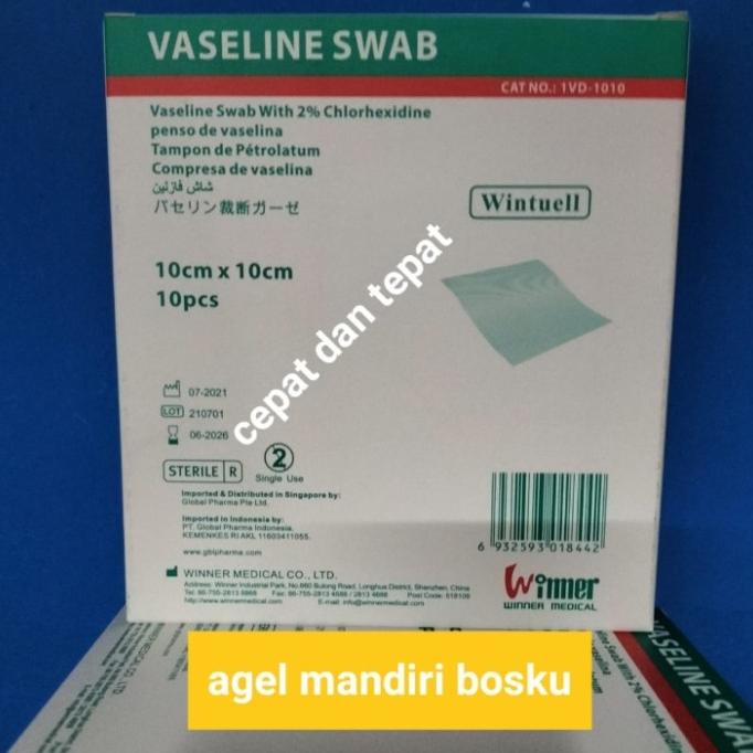 VASELINE SWAB 10X10 CM/SEPERTI SUPRATUL,LOMATUL/SUFRATULLE